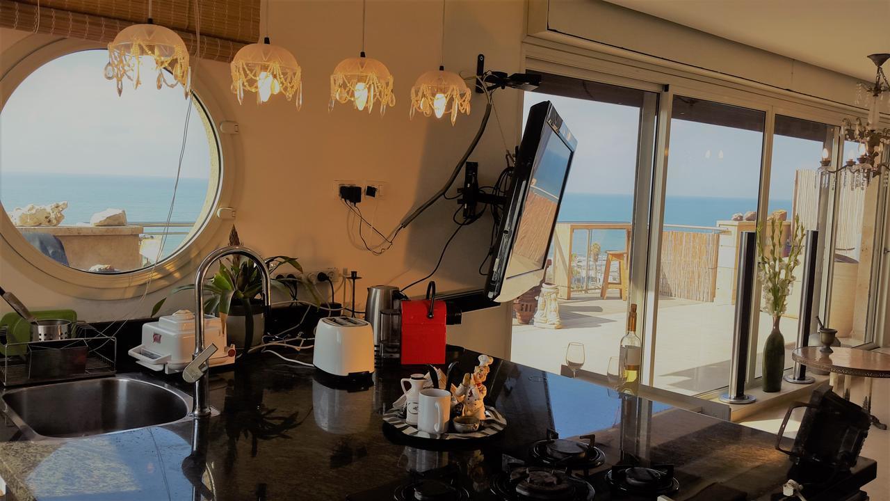 Jaffa Family Penthouse, Sea Front , 3Br, 2Ba, Lejlighed Tel Aviv Eksteriør billede